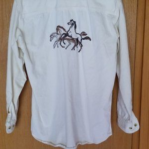 Lee Horse-themed denim shirt